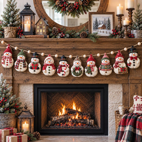 Frosty Friends Custom Shape Quilted Garland GFTOTP21587