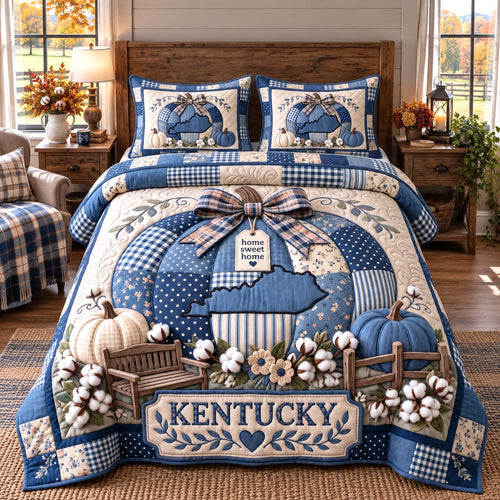 Kentucky Fall 3-Piece Quilted Bedding Set GFTOTP21644