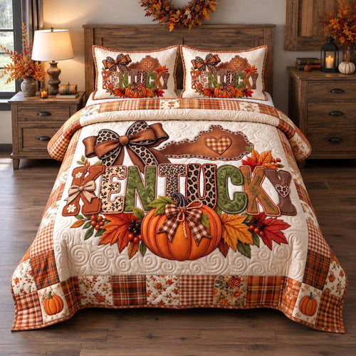 Kentucky Fall 3-Piece Quilted Bedding Set GFTOTP21647