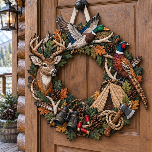 Hunting Season Custom Shape Quilted Door Hanger GFTOTP21699