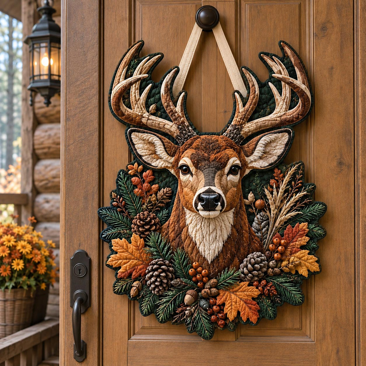 Forest Whispers Custom Shape Quilted Door Hanger GFTOTP21710
