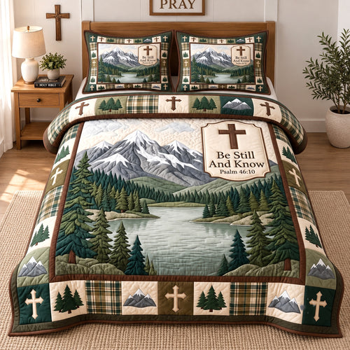 Mountain Psalm Haven 3-Piece Quilted Bedding Set GFTOTP21773