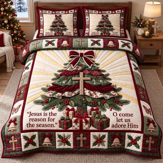 Reason For Season 3-Piece Quilted Bedding Set GFTOTP21787