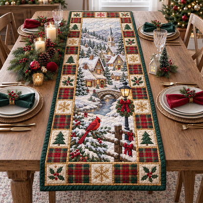 Winter Village Quilted Table Runner GFTOTP21792