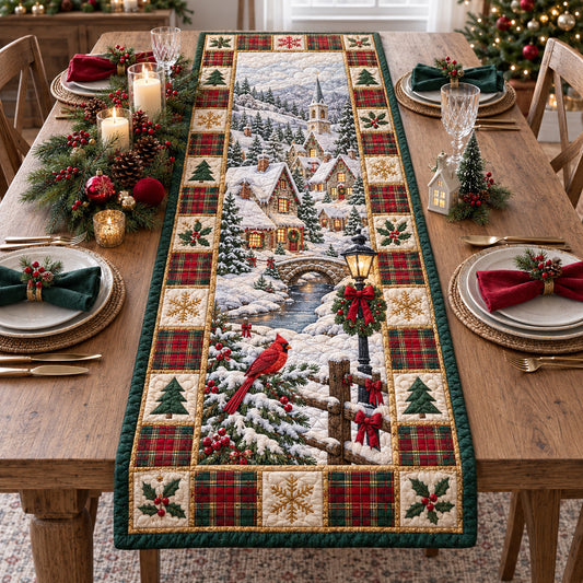Winter Village Quilted Table Runner GFTOTP21792