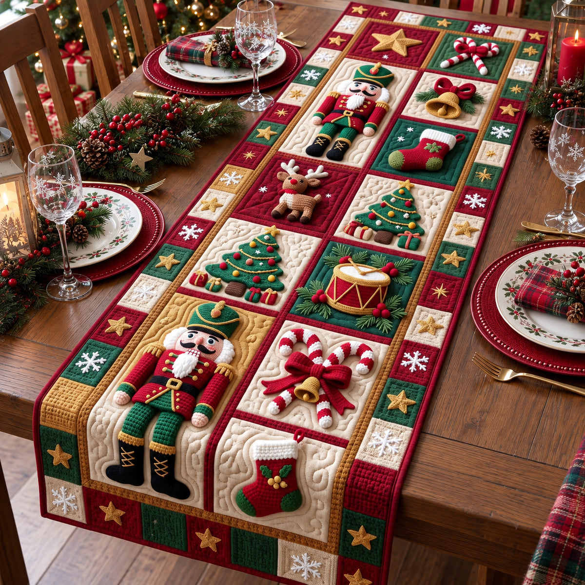 Holiday Toyland Patch Quilted Table Runner GFTOTP21794
