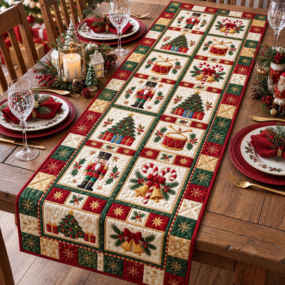 Classic Holiday Parade Quilted Table Runner GFTOTP21795