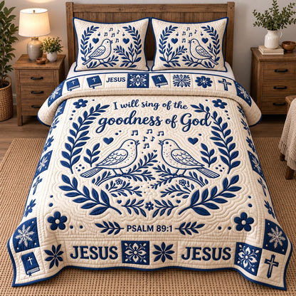 Goodness Of God 3-Piece Quilted Bedding Set GFTOTP22038