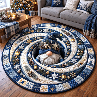 Christmas Gnome Hole Quilted Round Mat GFTOTP22058