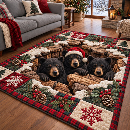 Holiday Bear Trio Area Rug GFTOTP22080