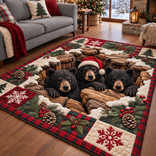 Holiday Bear Trio Area Rug GFTOTP22080