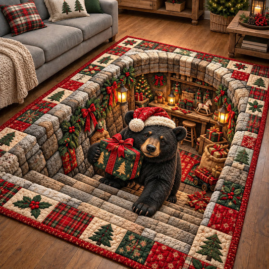 Holiday Cabin Bear Area Rug GFTOTP22082
