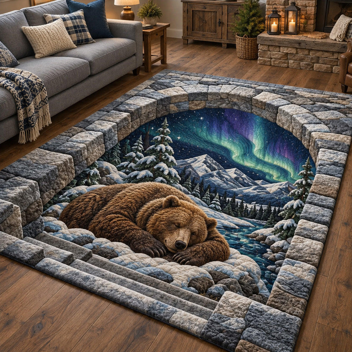 Aurora Bear Area Rug GFTOTP22083