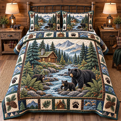 Forest Charm 3-Piece Quilted Bedding Set GFTOTP22096