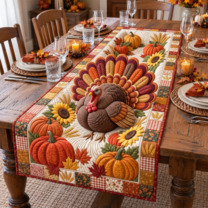 Harvest Turkey Quilted Table Runner GFTOTP22190
