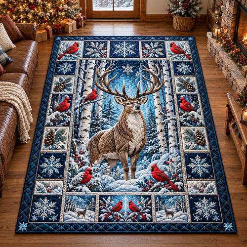 Winter Deer Area Rug GFTOTP22238