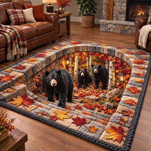 Autumn Bear Haven Area Rug GFTOTP22275