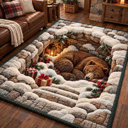 Sleepy Holiday Bear Area Rug GFTOTP22281