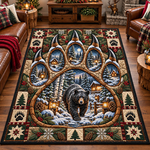 Winter Bear Paw Area Rug GFTOTP22283