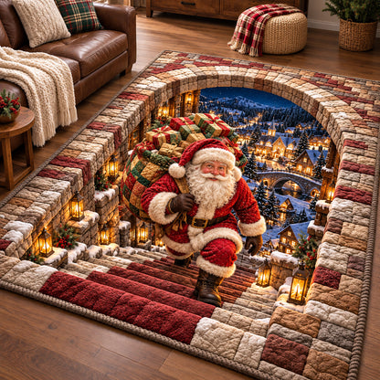 Jolly Santa Workshop Area Rug GFTOTP22287