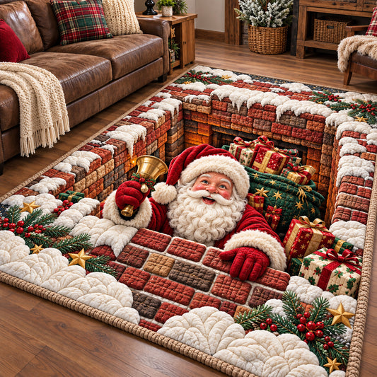 Jolly Santa Workshop Area Rug GFTOTP22288