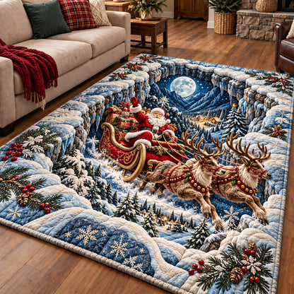 Santa Frosty Flight Area Rug GFTOTP22289