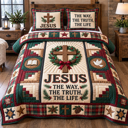 Christian Faith 3-Piece Quilted Bedding Set GFTOTP22363