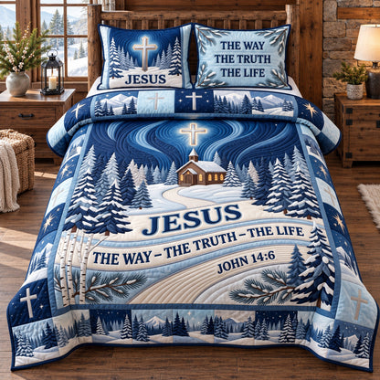 Christian Faith 3-Piece Quilted Bedding Set GFTOTP22364