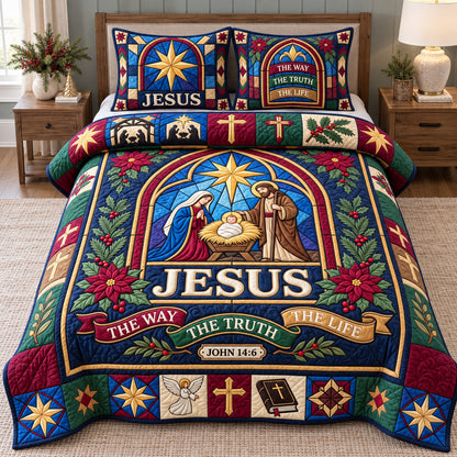 Christian Faith 3-Piece Quilted Bedding Set GFTOTP22365