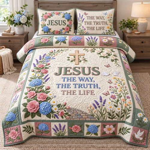 Christian Faith 3-Piece Quilted Bedding Set GFTOTP22368