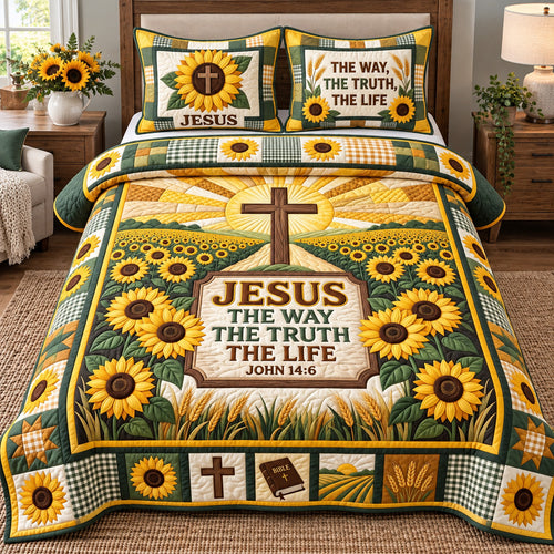 Christian Faith 3-Piece Quilted Bedding Set GFTOTP22369