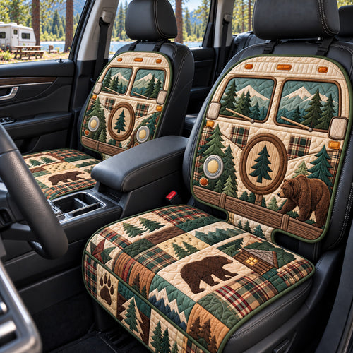 Forest Cabin Camper Quilted Car Seat Protector GFTOTP22420