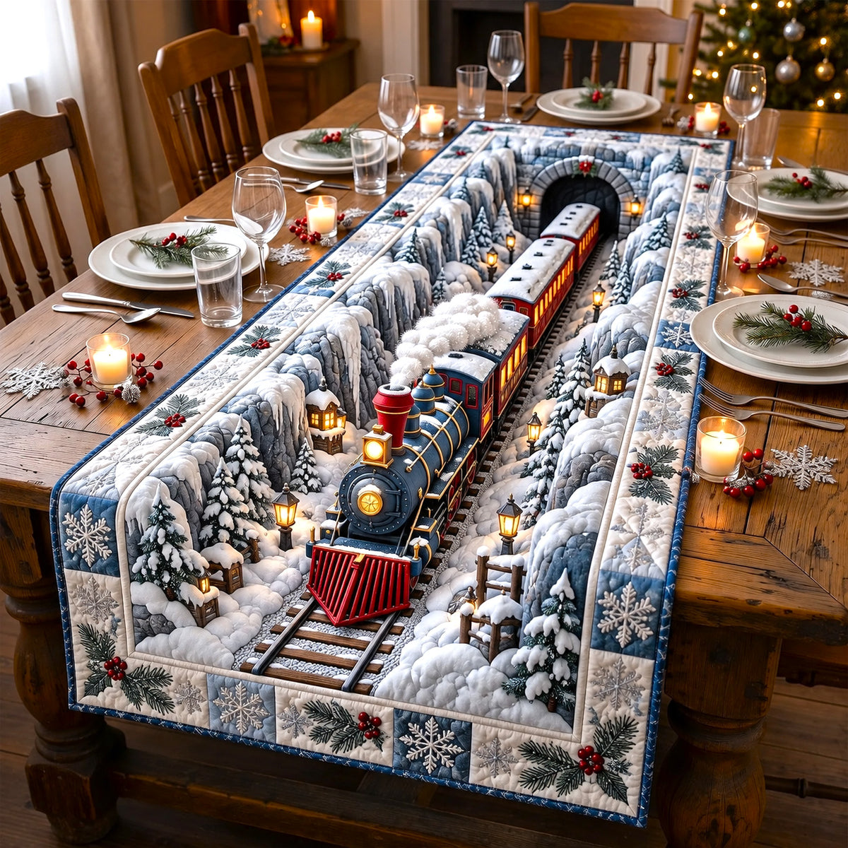 Holiday Express Quilted Table Runner GFTOTP22423