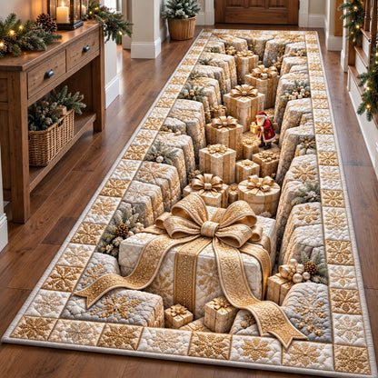 Festive Gift Hole Runner Rug GFTOTP22530