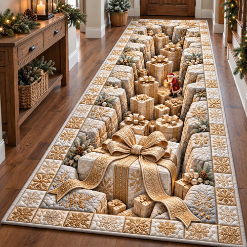 Festive Gift Hole Runner Rug GFTOTP22530