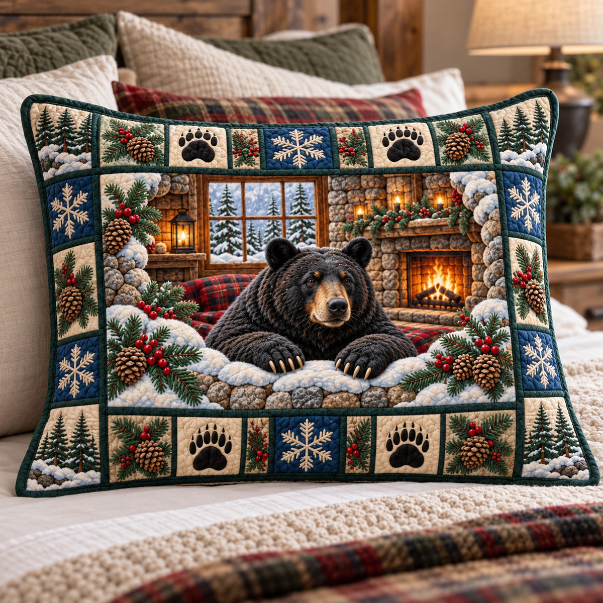 Winter Rustic Guardian Bedding Pillow Case GFTOTP22541C2