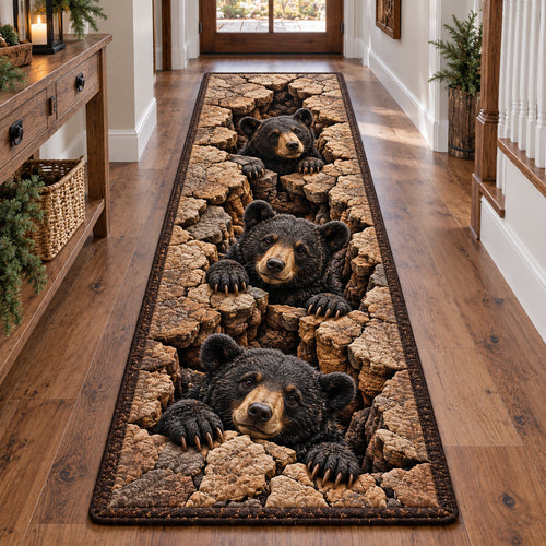 Climbing Bear Trio Runner Rug GFTOTP22545