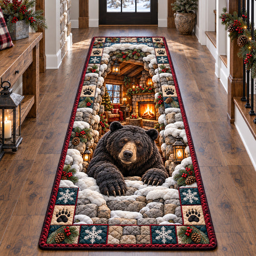 Fireside Bear Den Runner Rug GFTOTP22546