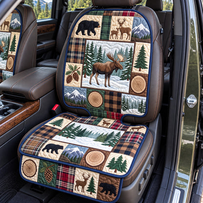 Rustic Forest Patchwork Quilted Car Seat Protector GFTOTP22549