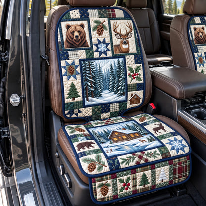 Rustic Forest Patchwork Quilted Car Seat Protector GFTOTP22550