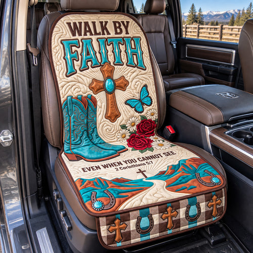 Walk By Faith Quilted Car Seat Protector GFTOTP22558