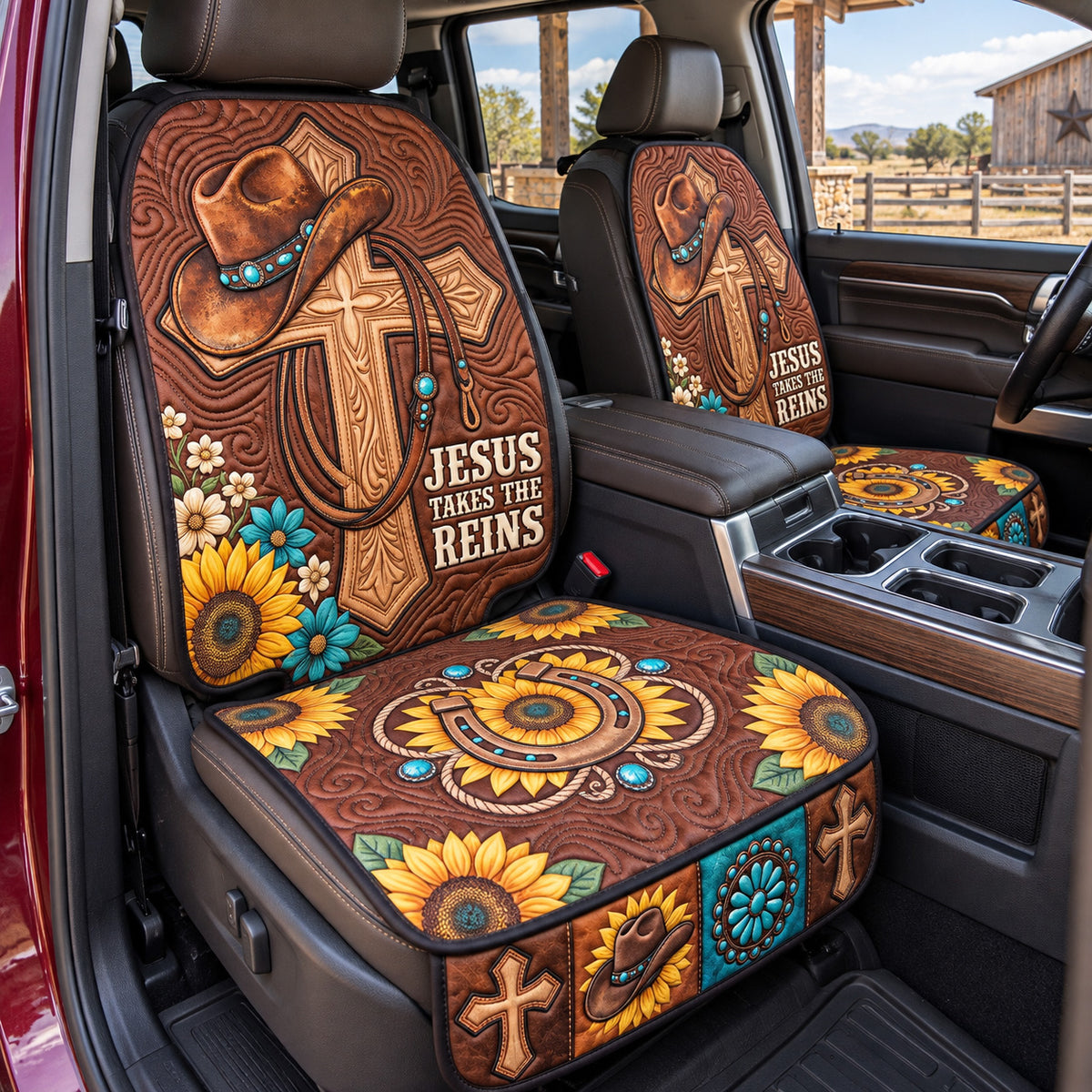 Western Grace Quilted Car Seat Protector GFTOTP22559