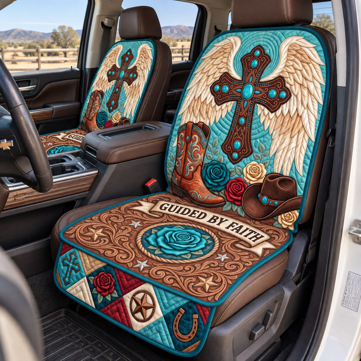 Guided By Faith Quilted Car Seat Protector GFTOTP22561