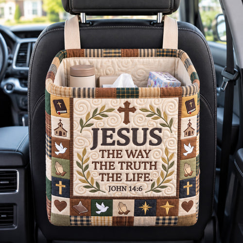 Christian Faith Quilted Car Basket GFTOTP22616