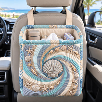 Coastal Whisper Quilted Car Basket GFTOTP22619