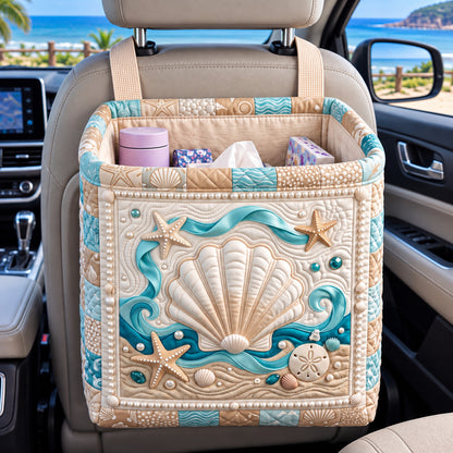 Coastal Whisper Quilted Car Basket GFTOTP22622