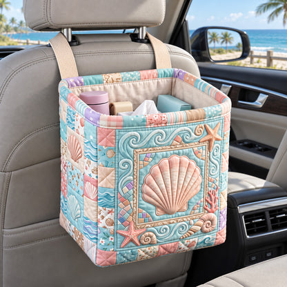Coastal Whisper Quilted Car Basket GFTOTP22624