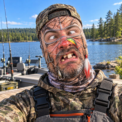 Whimsy Fishing Funny Face Mask GFTOTP22696