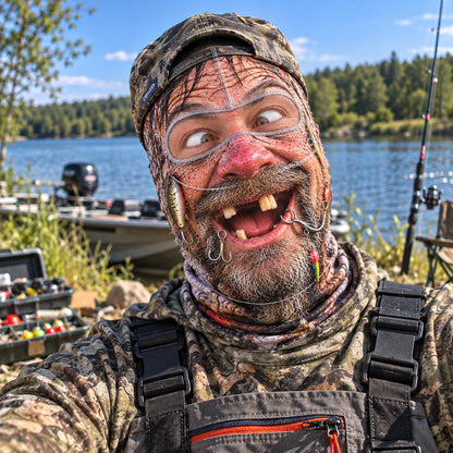 Whimsy Fishing Funny Face Mask GFTOTP22696