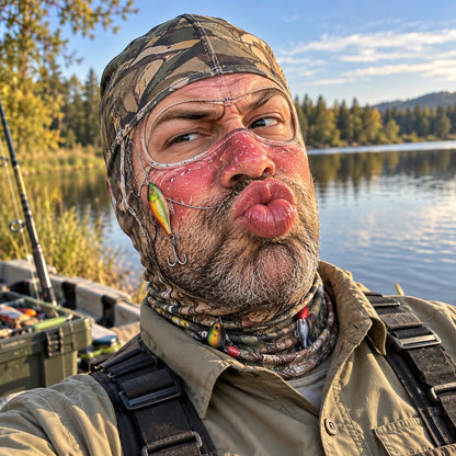 Whimsy Fishing Funny Face Mask GFTOTP22696